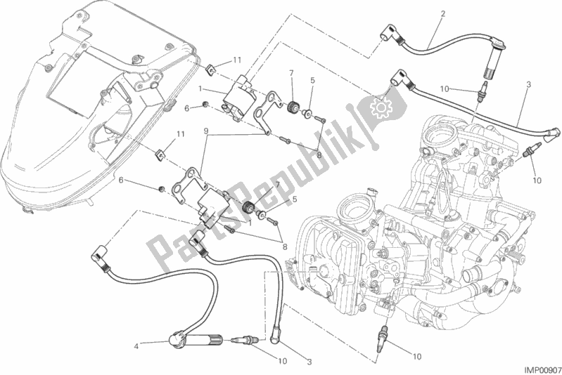 Toutes les pièces pour le Faisceau De Câbles (bobine) du Ducati Diavel FL Thailand-Brasil 1200 2015